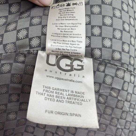 Ugg Australia womans puffer jacket small duck down black hoodie BoxL - Picture 8 of 11